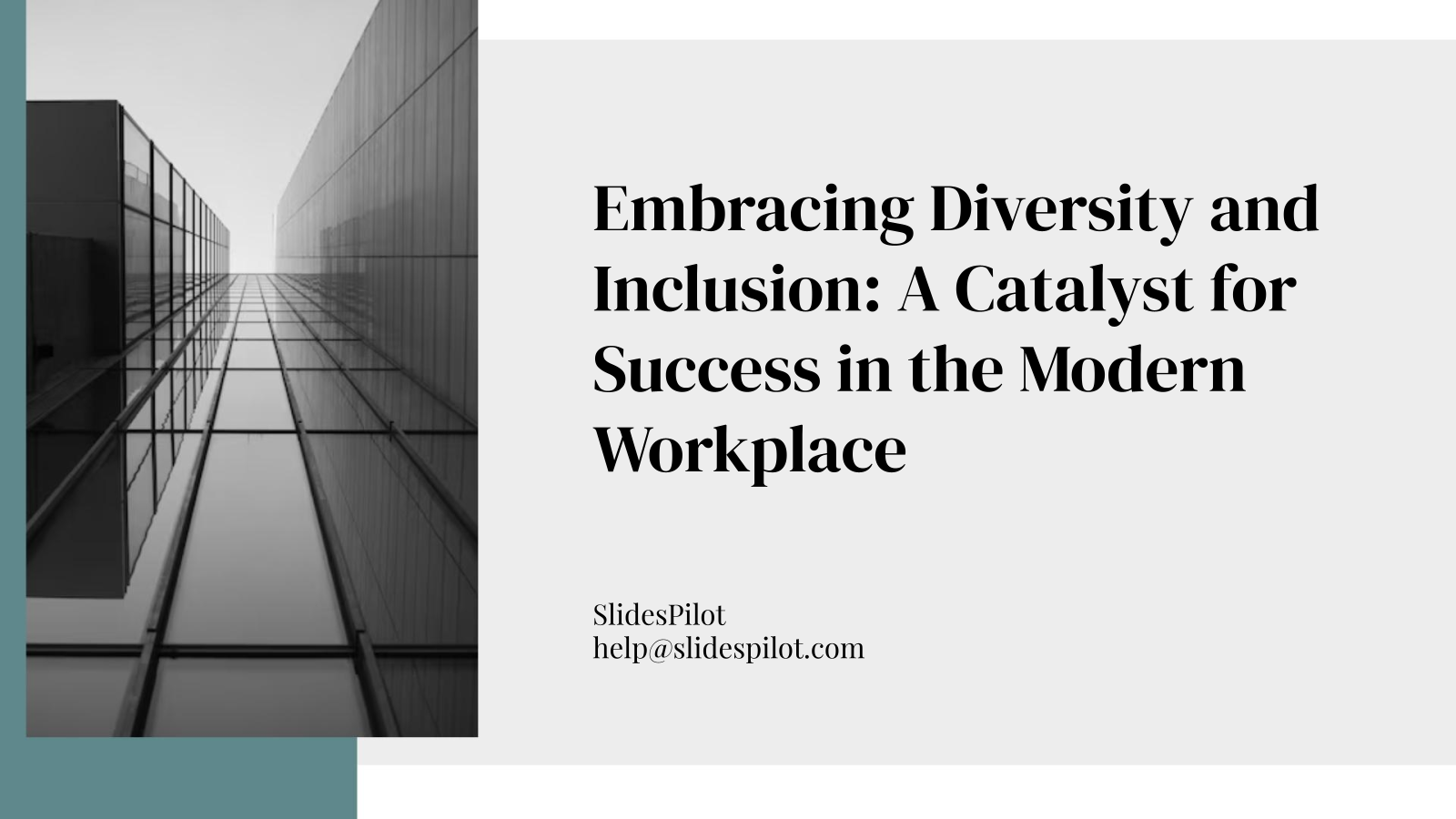 Embracing Diversity and Inclusion: A Catalyst for Success in the Modern Workplace